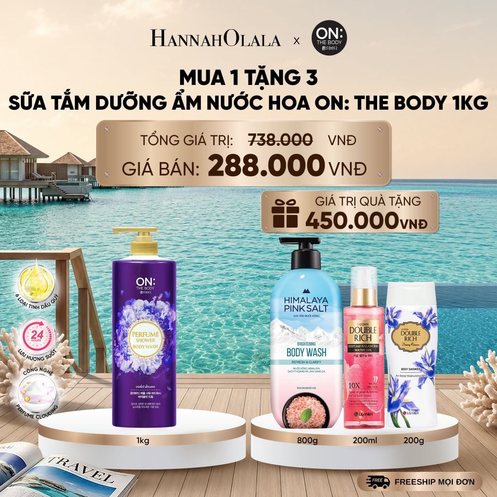  SỮA TẮM DƯỠNG ẨM HƯƠNG NƯỚC HOA ON: THE BODY PERFUME 1KG _ DEAL 26_ D563 