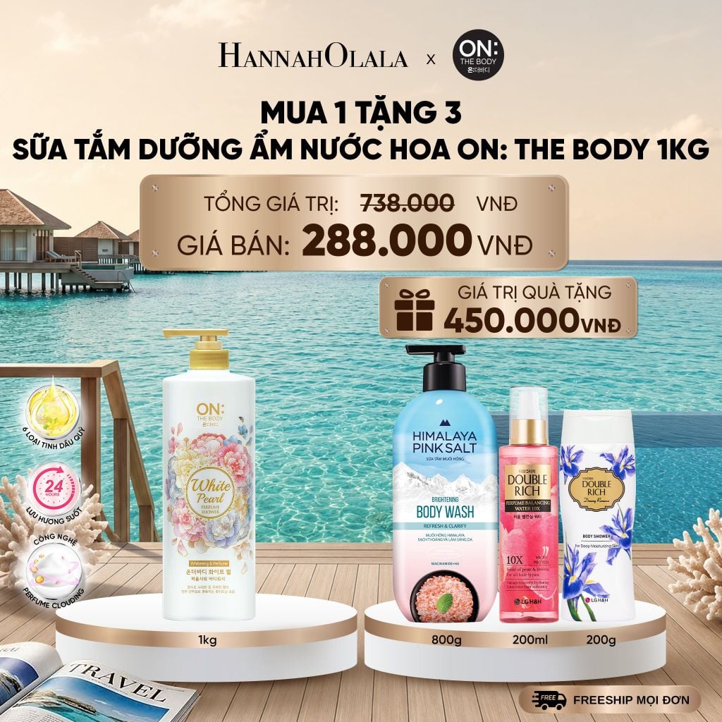  SỮA TẮM DƯỠNG ẨM HƯƠNG NƯỚC HOA ON: THE BODY PERFUME 1KG _ DEAL 26_ D563 