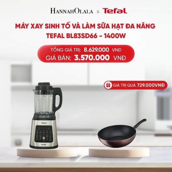  DEAL 7.1: MÁY XAY SINH TỐ VÀ LÀM SỮA HẠT ĐA NĂNG TEFAL BL83SD66 - 1400W 