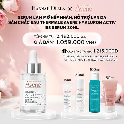  DEAL 8: SERUM LÀM MỜ NẾP NHĂN, HỖ TRỢ LÀN DA SĂN CHẮC EAU THERMALE AVÈNE HYALURON ACTIV B3 SERUM 30ML 