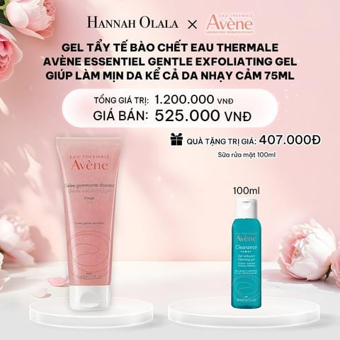  DEAL 9: GEL TẨY TẾ BÀO CHẾT EAU THERMALE AVÈNE ESSENTIEL GENTLE EXFOLIATING GEL GIÚP LÀM MỊN DA KỂ CẢ DA NHẠY CẢM 75ML 