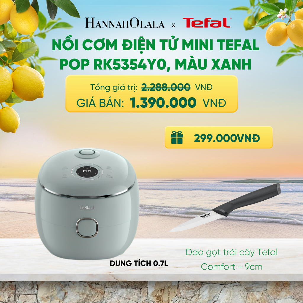  NỒI CƠM ĐIỆN TỬ MINI TEFAL POP RK5352Y0 0.7L ​ 