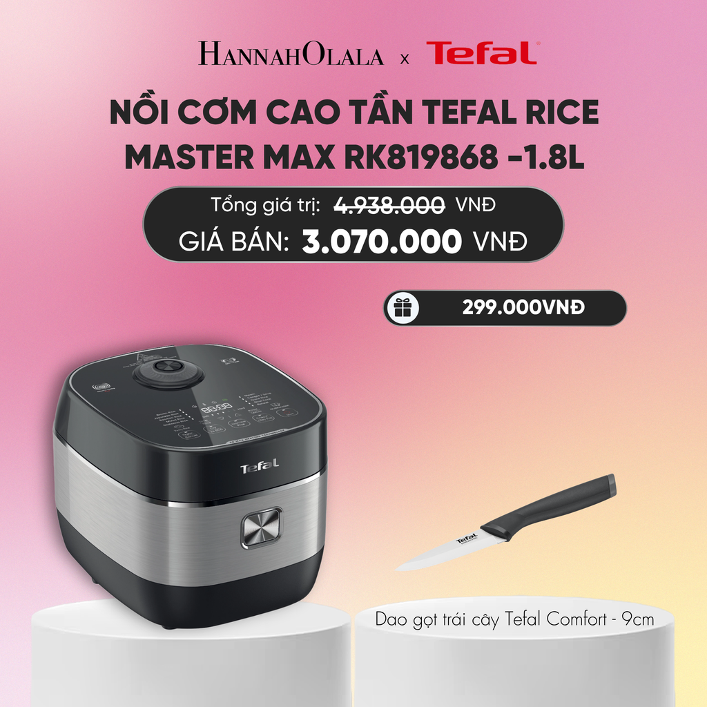  NỒI CƠM CAO TẦN TEFAL RICE MASTER MAX RK819868 -1.8L_A385 