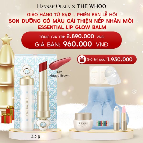  A362_DEAL 28: [PRE-ORDER] PHIÊN BẢN LỄ HỘI - BỘ SON DƯỠNG CẢI THIỆN NẾP NHĂN MÔI THE WHOO ESSENTIAL LIP GLOW BALM - GIAO HÀNG TỪ NGÀY 10/12 