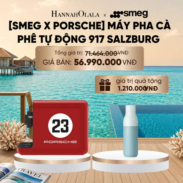  MÁY PHA CÀ PHÊ TỰ ĐỘNG SMEG X PORSCHE BCC12917EU - MÀU ĐỎ 917 SALZBURG_ D2198 