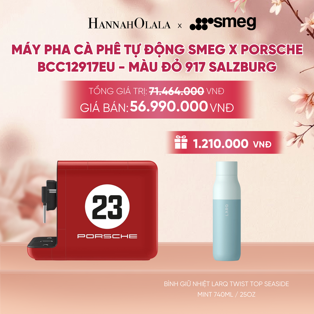  MÁY PHA CÀ PHÊ TỰ ĐỘNG SMEG X PORSCHE BCC12917EU - A2349 