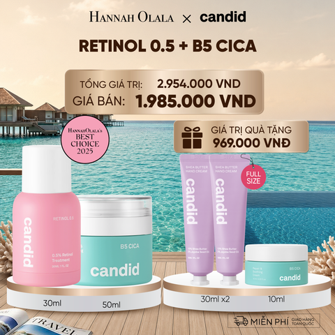  RETINOL 0.5 & B5 CICA BỘ ĐÔI LÀM MỜ NẾP NHĂN VÀ DƯỠNG ẨM PHỤC HỒI CHUYÊN SÂU - DEAL 28: 
