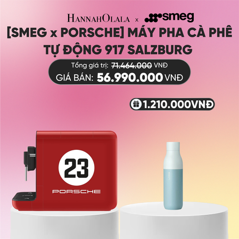  MÁY PHA CÀ PHÊ TỰ ĐỘNG SMEG X PORSCHE BCC12917EU - MÀU ĐỎ 917 SALZBURG 