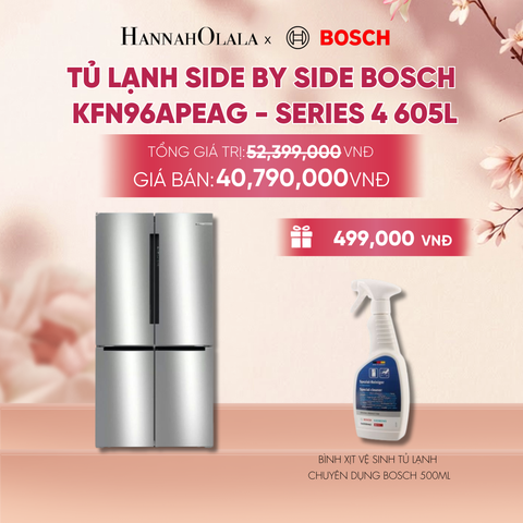  TỦ LẠNH SIDE BY SIDE BOSCH KFN96APEAG - A2332 