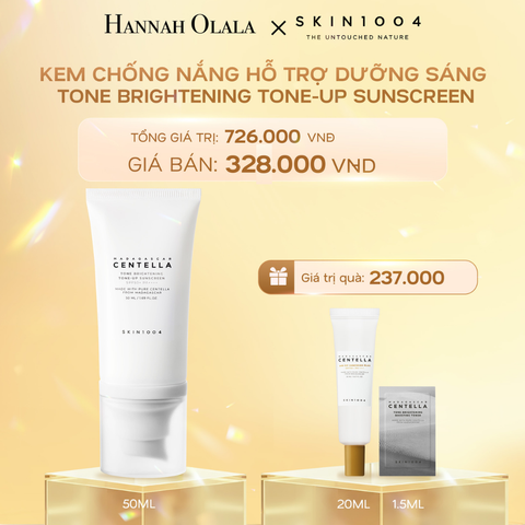  C975_DEAL 2: SKIN1004 KEM CHỐNG NẮNG MADAGASCAR CENTELLA TONE BRIGHTENING TONE-UP SUNSCREEN SPF50+ PA++++ 50ML 