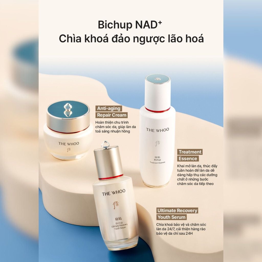  DEAL 1: TINH CHẤT TỰ SINH NGỪA LÃO HÓA THẾ HỆ THỨ 4 THE WHOO BICHUP ULTIMATE RECOVERY YOUTH SERUM 50ML 