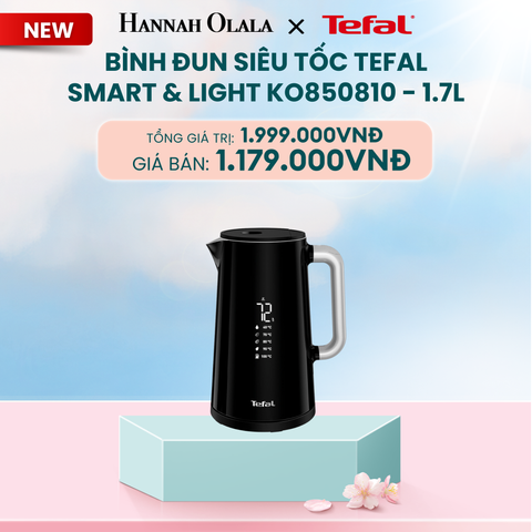  DEAL 23: BÌNH ĐUN SIÊU TỐC TEFAL SMART & LIGHT KO850810 - 1.7L 