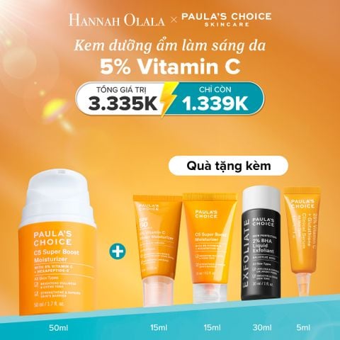  E10: DEAL 17: KEM DƯỠNG ẨM LÀM SÁNG DA, TĂNG SINH COLLAGEN VÀ GIÚP DA MỀM MỊN VỚI 5% VITAMIN C C5 SUPER BOOST MOISTURIZER 50ML 