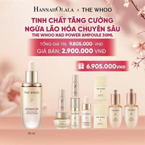  MỚI RA MẮT - BỘ TINH CHẤT TĂNG CƯỜNG NGỪA LÃO HÓA CHUYÊN SÂU THE WHOO BICHUP ULTIMATE RECOVERY NAD POWER AMPOULE 30ML SPECIAL SET - A76 