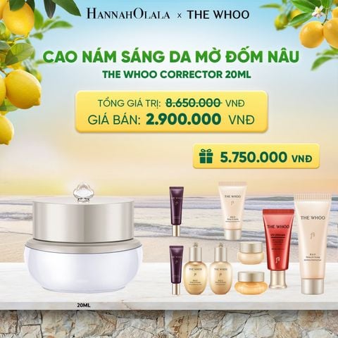  CAO NÁM SÁNG DA MỜ ĐỐM NÂU THE WHOO GONGJINHYANG BRIGHT ULTIMATE CORRECTOR 20ML - A30 