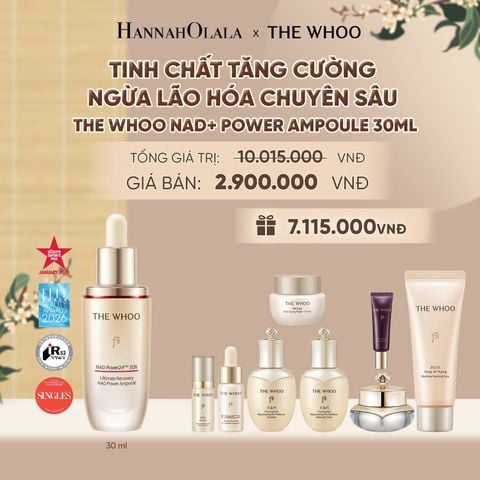  MỚI RA MẮT - BỘ TINH CHẤT TĂNG CƯỜNG NGỪA LÃO HÓA CHUYÊN SÂU THE WHOO BICHUP ULTIMATE RECOVERY NAD POWER AMPOULE 30ML SPECIAL SET - A117 