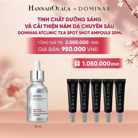  TINH CHẤT DƯỠNG SÁNG VÀ CẢI THIỆN NÁM DA CHUYÊN SÂU DOMINAS ATCLINIC TXA SPOT SHOT AMPOULE 30ML 