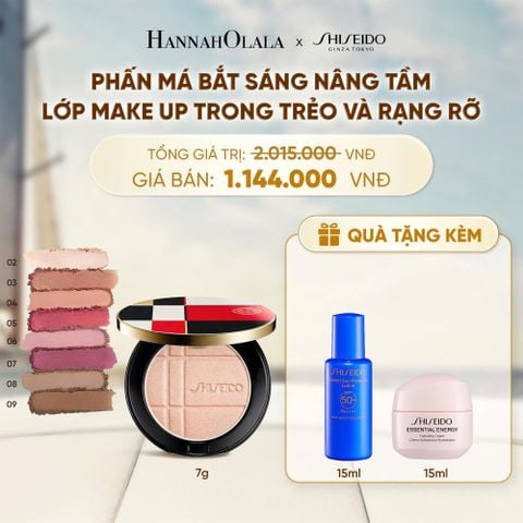  PHẤN MÁ ĐA NĂNG KẾT HỢP CÔNG NGHỆ DƯỠNG DA ĐỘC QUYỀN SHISEIDO COLOR + GLOW ENHANCER - DEAL 7 - D28 