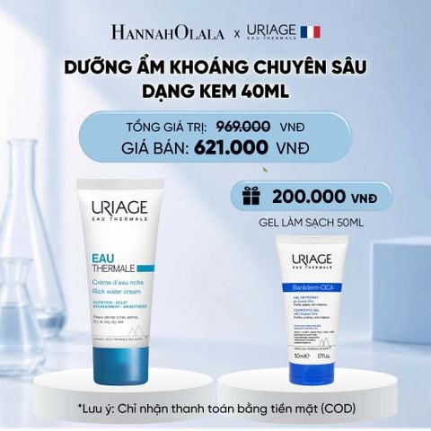  DƯỠNG ẨM KHOÁNG CHUYÊN SÂU DẠNG KEM URIAGE EAU THERMALE CRÈME D'EAU 40ML 