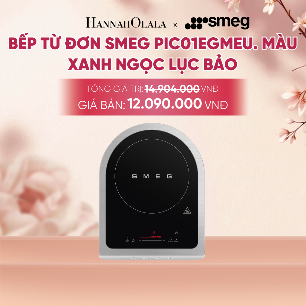  BẾP TỪ ĐƠN SMEG PIC01EGMEU, MÀU XANH NGỌC LỤC BẢO - A2307 