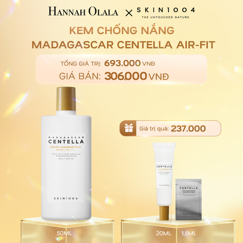  C974_DEAL 1: SKIN1004 KEM CHỐNG NẮNG MADAGASCAR CENTELLA AIR-FIT SUNCREAM PLUS 50ML 