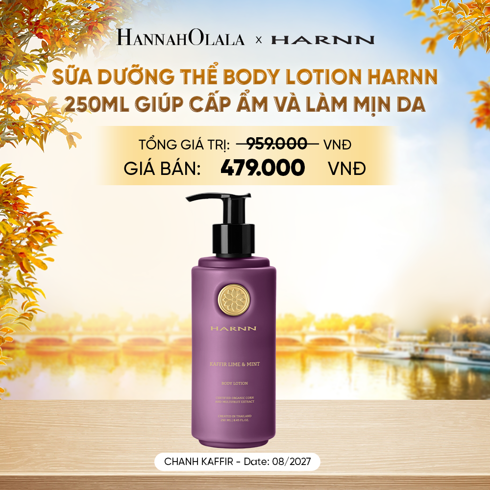  [SALE CẬN DATE] SỮA DƯỠNG THỂ BODY LOTION HARNN 250ML - GIÚP CẤP ẨM VÀ LÀM MỊN DA - E207 