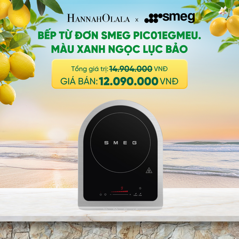  BẾP TỪ ĐƠN SMEG PIC01EGMEU, MÀU XANH NGỌC LỤC BẢO - A2150 