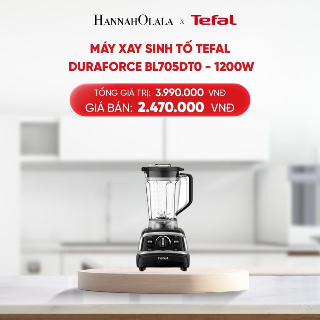  B199_DEAL 7.2: MÁY XAY SINH TỐ TEFAL DURAFORCE BL705DT0 - 1200W 