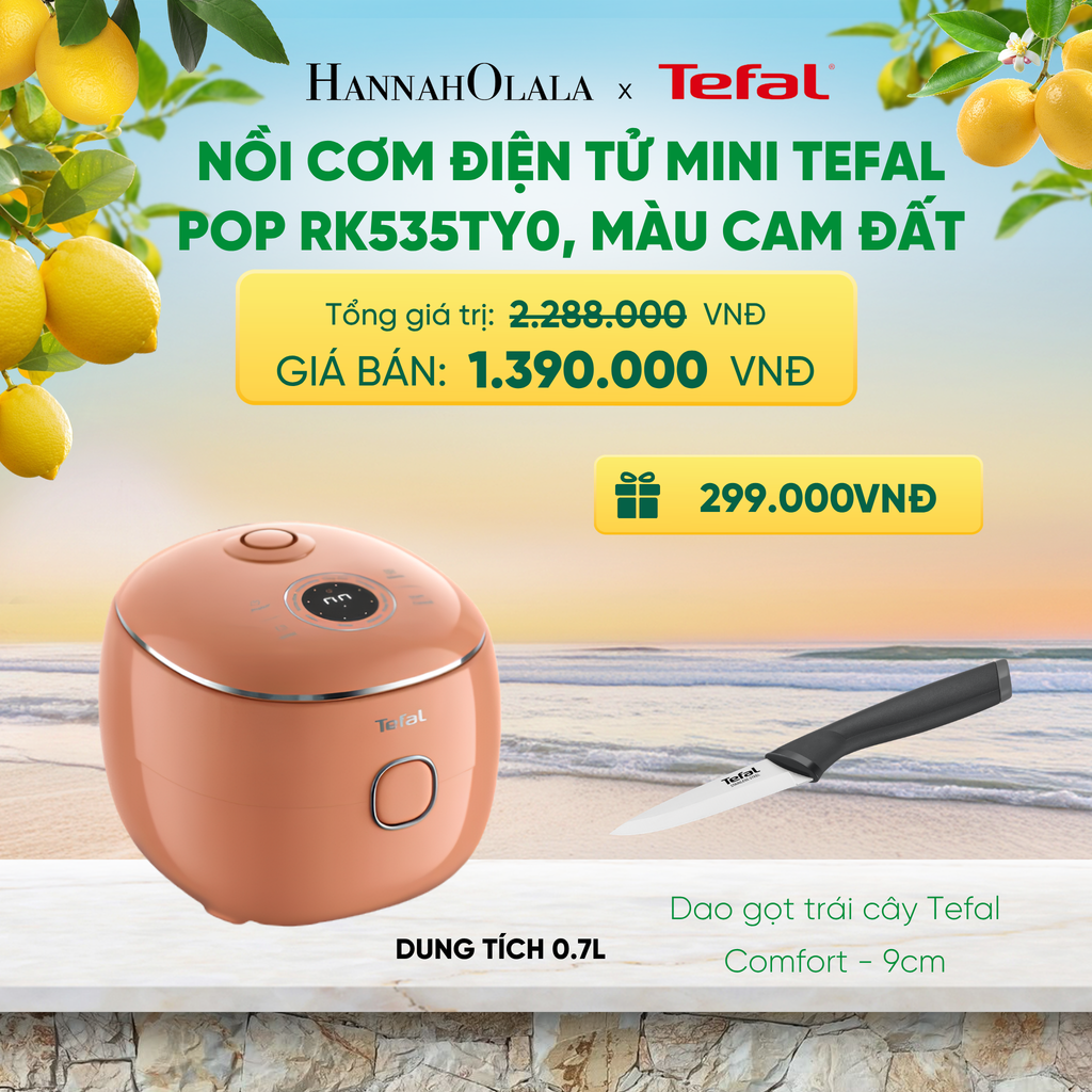  NỒI CƠM ĐIỆN TỬ MINI TEFAL POP RK5352Y0 0.7L ​ 