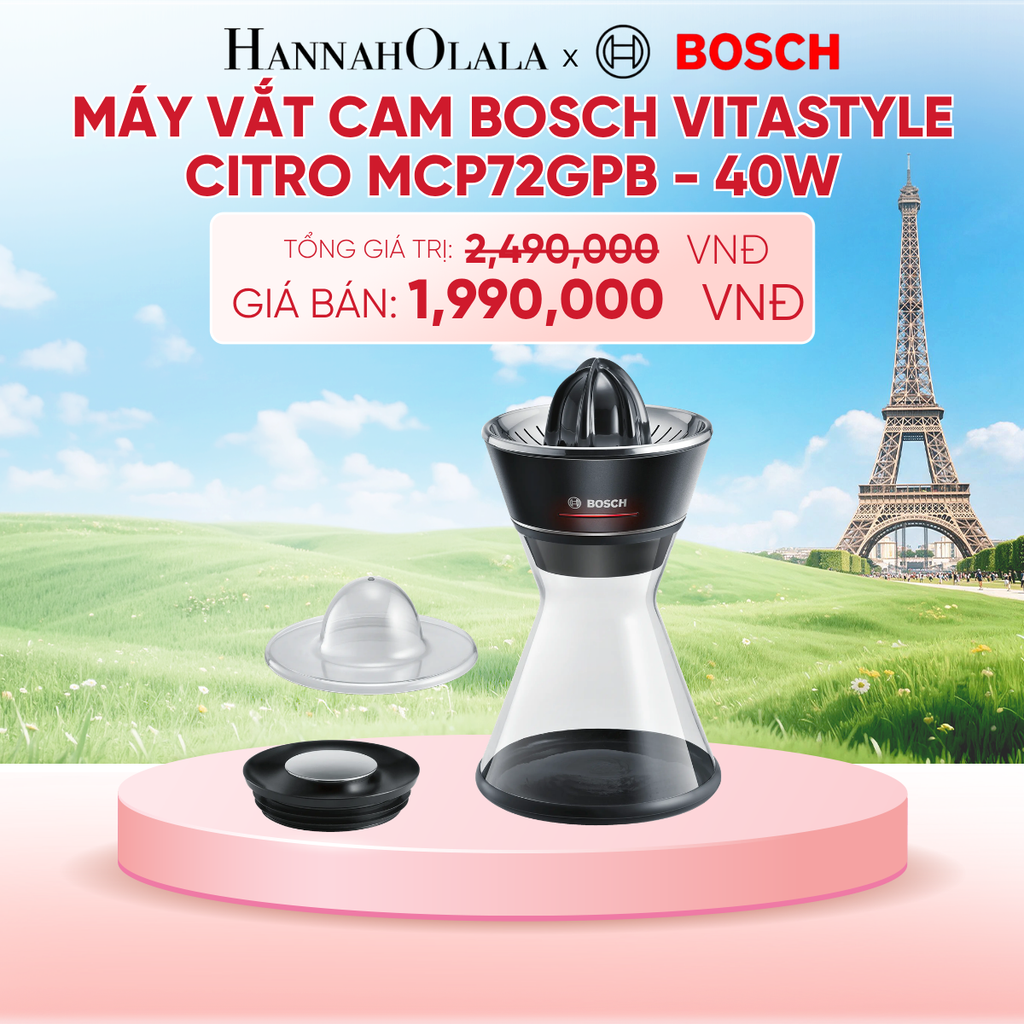  MÁY VẮT CAM BOSCH VITASTYLE CITRO MCP72GPB - 40W - B210 