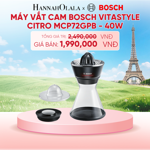  MÁY VẮT CAM BOSCH VITASTYLE CITRO MCP72GPB - 40W - B210 