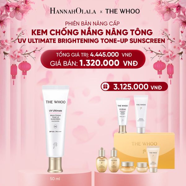  A392_DEAL 29: PHIÊN BẢN NÂNG CẤP - KEM CHỐNG NẮNG NÂNG TÔNG THE WHOO UV ULTIMATE BRIGHTENING TONE-UP SUNSCREEN SPECIAL SET 