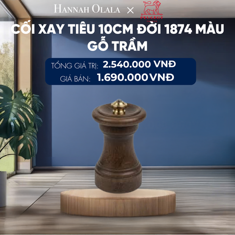  CỐI XAY TIÊU 10CM ĐỜI 1874
MÀU GỖ TRẦM 