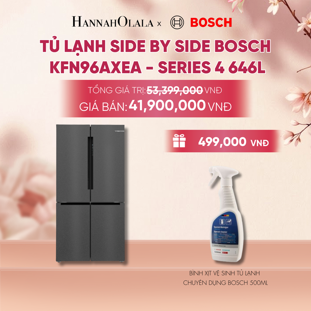  TỦ LẠNH SIDE BY SIDE BOSCH KFN96AXEA - A2333 