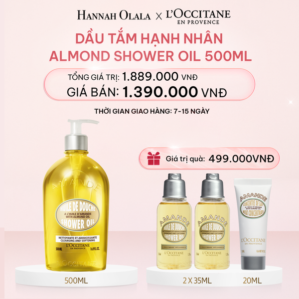  E728_DEAL 2: DẦU TẮM HẠNH NHÂN ALMOND SHOWER OIL 500ML 