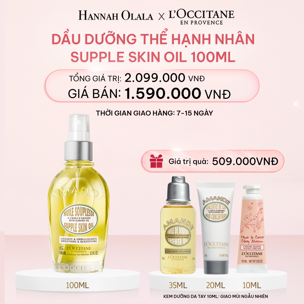  E729_DEAL 3: DẦU DƯỠNG THỂ HẠNH NHÂN ALMOND 100ML 