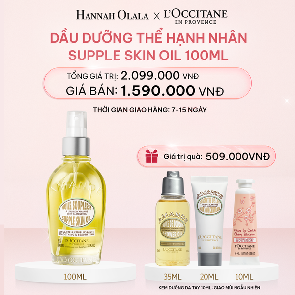  E729_DEAL 3: DẦU DƯỠNG THỂ HẠNH NHÂN ALMOND 100ML 