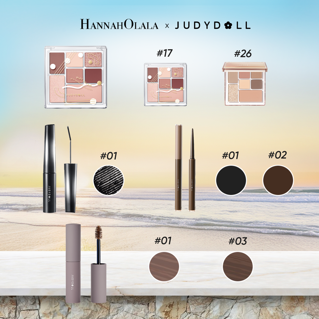  COMBO 4 MÓN JUDYDOLL: BẢNG MẮT 7 Ô 9G + CHUỐT MI ĐẦU SẮT 3G + CHUỐT MÀY + KẺ MẮT SIÊU MẢNH - A321 