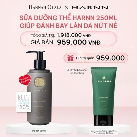  E462_DEAL 2: BODY LOTION - SỮA DƯỠNG THỂ HARNN GIÚP ĐÁNH BAY LÀN DA NỨT NẺ 250ML 