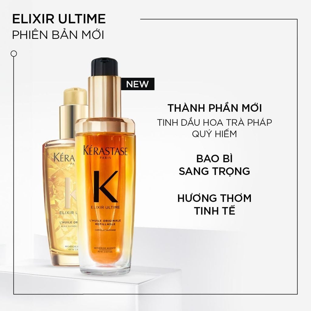 TINH DẦU DƯỠNG TÓC BÁN CHẠY NHẤT THẾ GIỚI ELIXIR ULTIME 75ML 