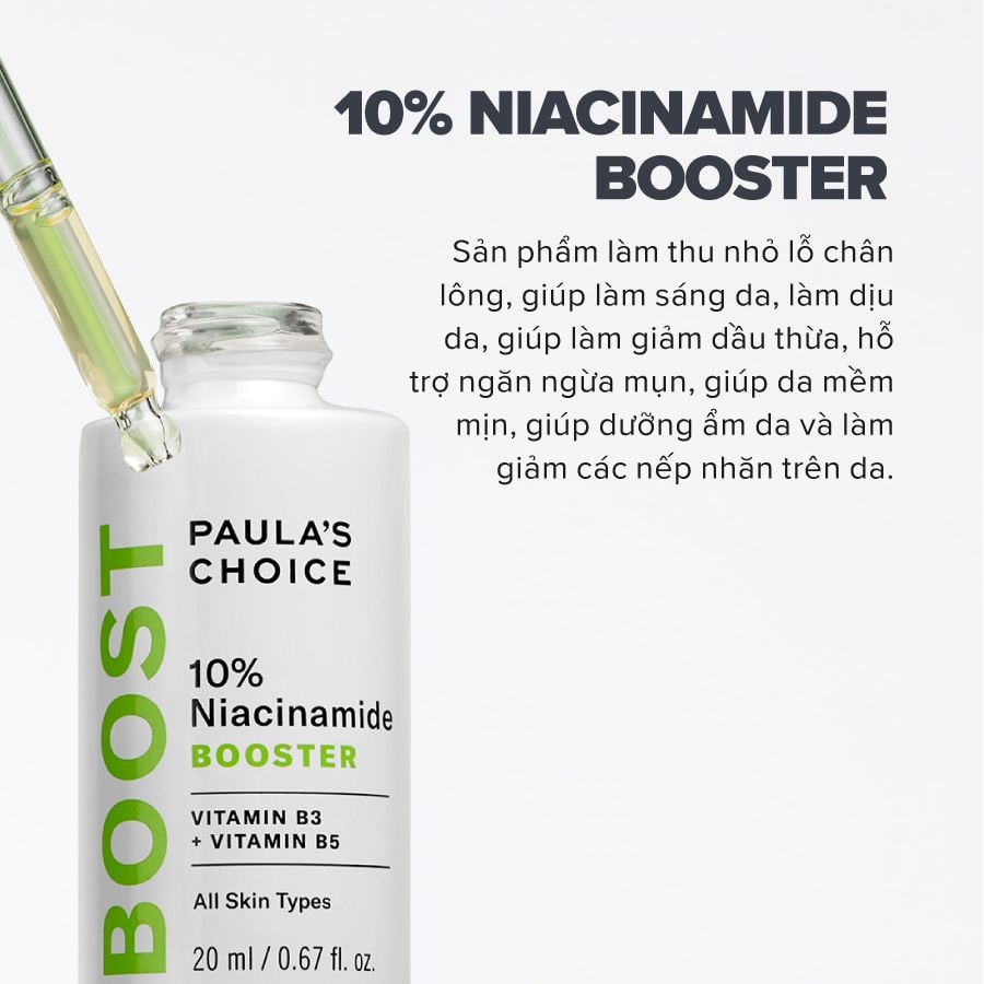  TINH CHẤT THU NHỎ LỖ CHÂN LÔNG VÀ LÀM SÁNG DA 10% NIACINAMIDE 20ML - DEAL 5 - A1867 