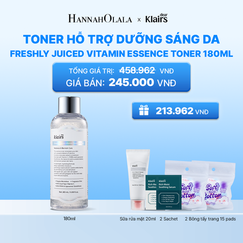  DEAR KLAIRS NƯỚC HOA HỒNG TONER 180ML /300ML_K165 