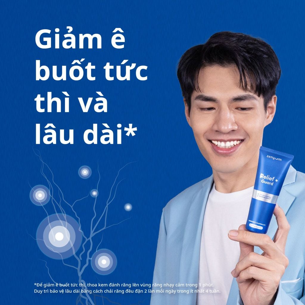  COMBO 2 KEM ĐÁNH RĂNG ZENYUM GIẢM Ê BUỐT / LÀM TRẮNG RĂNG 100G 