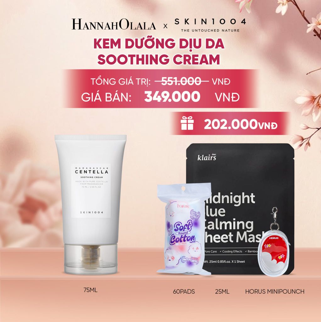  SKIN1004 KEM DƯỠNG MADAGASCAR CENTELLA SOOTHING CREAM 75ML - A506 