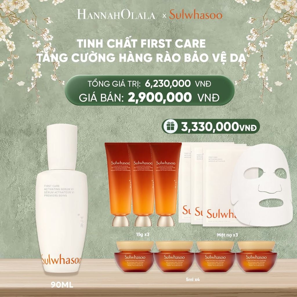  DEAL 1B: TINH CHẤT FIRST CARE TĂNG CƯỜNG HÀNG RÀO BẢO VỆ DA 90ML 