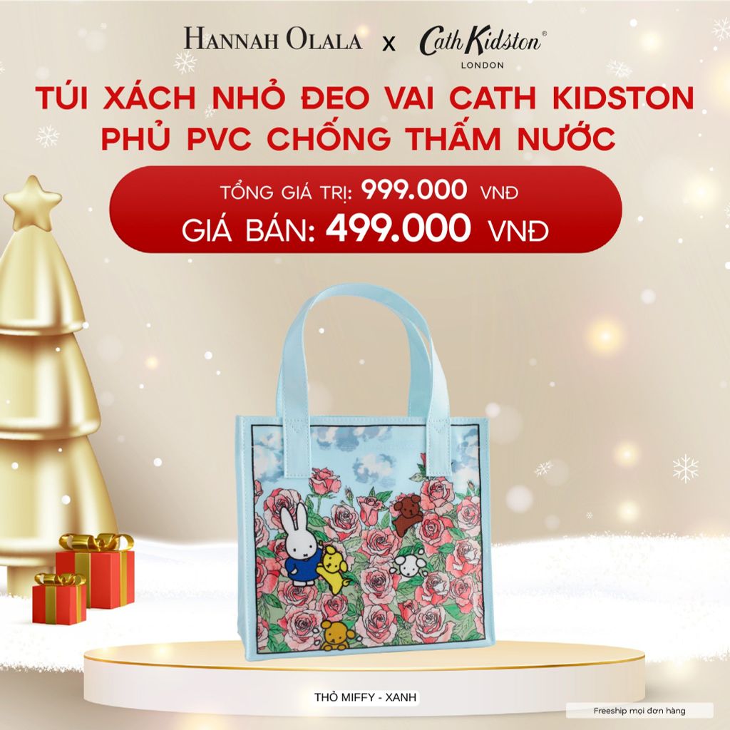  A441_DEAL 2: TÚI XÁCH NHỎ ĐEO VAI CATH KIDSTON PHỦ PVC CHỐNG THẤM NƯỚC 