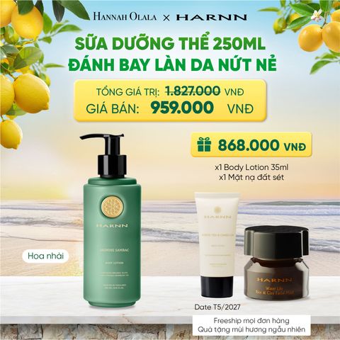  SỮA DƯỠNG THỂ BODY LOTION HARNN 250ML ĐÁNH BAY LÀN DA NỨT NẺ 