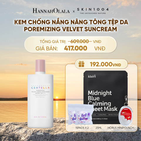  NEW SKU SKIN1004 KEM CHỐNG NẮNG MADAGASCAR CENTELLA POREMIZING VELVET SUNCREAM SPF50+ PA++++ 50ML (IP04)1499 - B574 