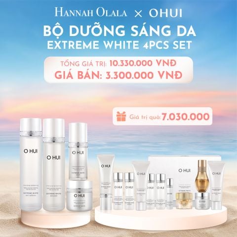  C48_DEAL 2: BỘ DƯỠNG SÁNG DA OHUI EXTREME WHITE 4PCS SET 
