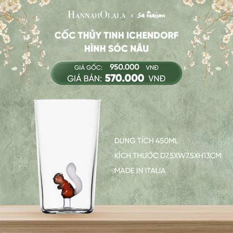  DEAL 7: CỐC THỦY TINH ICHENDORF TRANG TRÍ HÌNH 